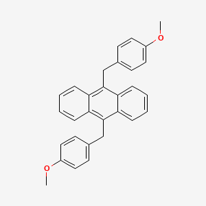 molecular formula C30H26O2 B14082583 9,10-Bis(4-methoxybenzyl)anthracene CAS No. 10273-78-6