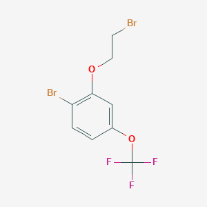 molecular formula C9H7Br2F3O2 B1408260 1-Bromo-2-(2-bromoethoxy)-4-(trifluoromethoxy)benzene CAS No. 1704095-53-3