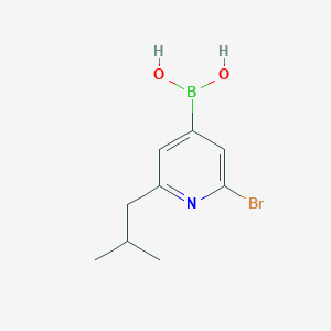 (2-Bromo-6-isobutylpyridin-4-yl)boronic acid