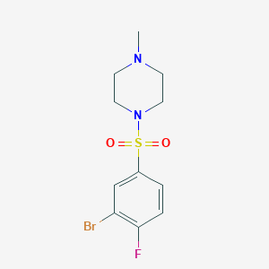 1-((3-Bromo-4-fluorophenyl)sulfonyl)-4-methylpiperazine