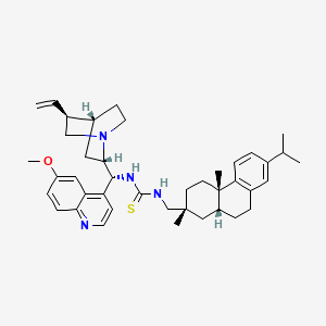 N-[(8|A,9R)-6'-Methoxycinchonan-9-yl]-N'-[[(1R,4aS,10aR)-1,2,3,4,4a,9,10,10a-octahydro-1,4a-dimethyl-7-(1-methylethyl)-1-phenanthrenyl]methyl]thiourea