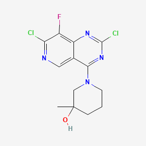 1-(2,7-Dichloro-8-fluoropyrido[4,3-d]pyrimidin-4-yl)-3-methyl-3-piperidinol