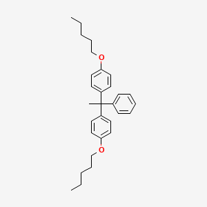 molecular formula C30H38O2 B14082677 4,4'-(1-Phenylethane-1,1-diyl)bis((pentyloxy)benzene) CAS No. 2173992-23-7