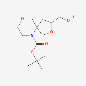 molecular formula C13H23NO5 B14082708 3-Hydroxymethyl-2,9-dioxa-6-aza-spiro[4.5]decane-6-carboxylicacidtert-butylester 