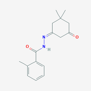 N'-[(1Z)-3,3-dimethyl-5-oxocyclohexylidene]-2-methylbenzohydrazide