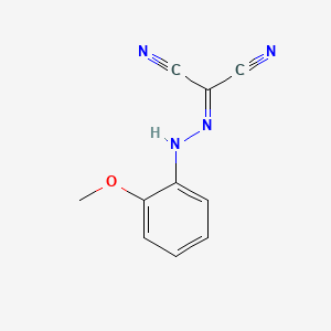 molecular formula C10H8N4O B14082766 Propanedinitrile, ((2-methoxyphenyl)hydrazono)- CAS No. 1208-10-2