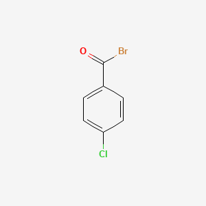 molecular formula C7H4BrClO B14082779 Benzoyl bromide, 4-chloro- CAS No. 874-59-9