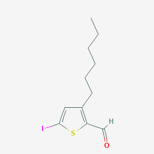 3-Hexyl-5-iodo-2-thiophenecarboaldehyde