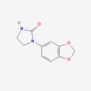 molecular formula C10H10N2O3 B1408281 1-(1,3-Benzodioxol-5-yl)imidazolidin-2-one CAS No. 169547-80-2
