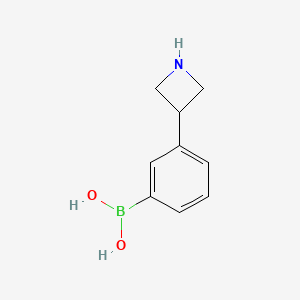 molecular formula C9H12BNO2 B14082815 (3-(Azetidin-3-yl)phenyl)boronic acid 