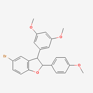 Cis-(2S,3R)-5-bromo-3-(3,5-dimethoxyphenyl)-2-(4-methoxyphenyl)-2,3-dihydro-1-benzofuran