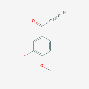 molecular formula C10H7FO2 B1408284 1-(3-氟-4-甲氧基苯基)丙-2-炔-1-酮 CAS No. 1595826-04-2