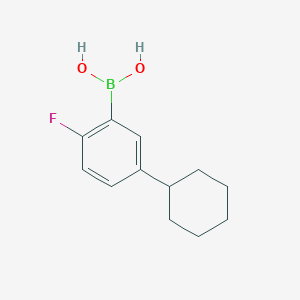 (5-Cyclohexyl-2-fluorophenyl)boronic acid