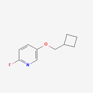 molecular formula C10H12FNO B1408287 5-(Cyclobutylmethoxy)-2-fluoropyridine CAS No. 1545912-16-0