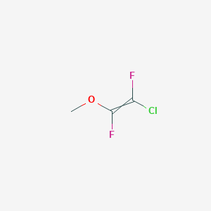 molecular formula C3H3ClF2O B14082880 1-Chloro-1,2-difluoro-2-methoxyethene CAS No. 18316-12-6