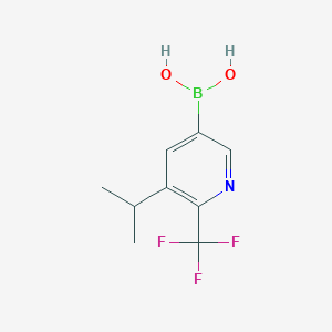 molecular formula C9H11BF3NO2 B14082893 (5-Isopropyl-6-(trifluoromethyl)pyridin-3-yl)boronic acid 