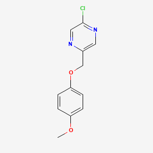 2-Chloro-5-[(4-methoxyphenoxy)methyl]pyrazine