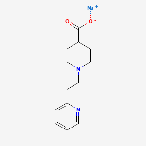 molecular formula C13H17N2NaO2 B1408292 Sodium 1-(2-pyridin-2-ylethyl)piperidine-4-carboxylate CAS No. 1993128-65-6