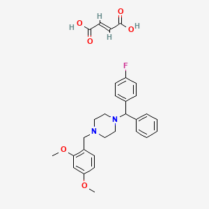 1-(2,4-Dimethoxybenzyl)-4-(4-fluorobenzhydryl)piperazine fumarate