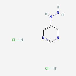 molecular formula C4H8Cl2N4 B1408294 5-Hydrazinylpyrimidine dihydrochloride CAS No. 1803587-72-5