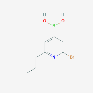 molecular formula C8H11BBrNO2 B14082974 (2-Bromo-6-propylpyridin-4-yl)boronic acid 