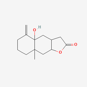 4a-Hydroxy-8a-methyl-5-methylidenedecahydronaphtho[2,3-b]furan-2(3h)-one