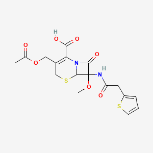 (6R-cis)-3-(Acetoxymethyl)-7-methoxy-8-oxo-7-(2-thienylacetamido)-5-thia-1-azabicyclo[4.2.0]oct-2-ene-2-carboxylic acid