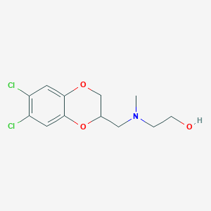 2-(N-(6,7-Dichloro-1,4-benzodioxan-2-ylmethyl)-N-methylamino)ethanol