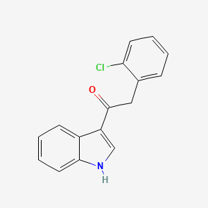 molecular formula C16H12ClNO B14083051 2-(2-chlorophenyl)-1-(1H-indol-3-yl)ethanone 