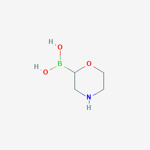 molecular formula C4H10BNO3 B14083061 Morpholin-2-ylboronic acid CAS No. 2225151-85-7