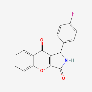 1-(4-Fluorophenyl)-1,2-dihydrochromeno[2,3-c]pyrrole-3,9-dione