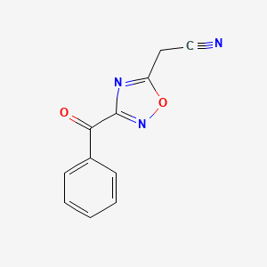 (3-Benzoyl-1,2,4-oxadiazol-5-yl)acetonitrile