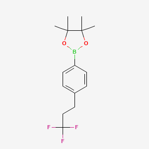 4,4,5,5-Tetramethyl-2-[4-(3,3,3-trifluoropropyl)phenyl]-1,3,2-dioxaborolane