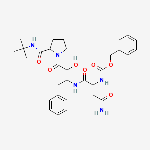 molecular formula C31H41N5O7 B14083207 Cbz-DL-Asn-bAla(2-OH,3-Bn)-DL-Pro-NHtBu 