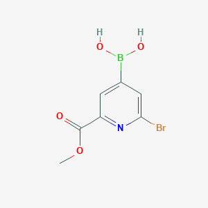 (2-Bromo-6-(methoxycarbonyl)pyridin-4-yl)boronic acid