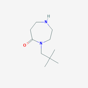 molecular formula C10H20N2O B1408322 4-(2,2-二甲基丙基)-1,4-二氮杂环戊-5-酮 CAS No. 1893553-08-6