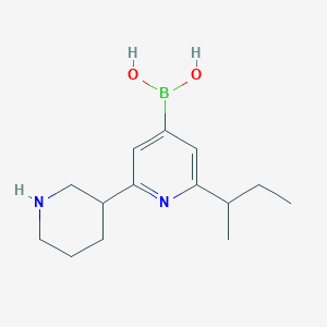 (2-(sec-Butyl)-6-(piperidin-3-yl)pyridin-4-yl)boronic acid