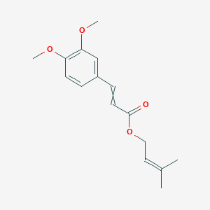 3-methylbut-2-enyl 3-(3,4-dimethoxyphenyl)prop-2-enoate