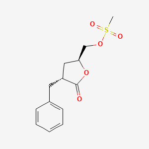 [(2S,4R)-4-benzyl-5-oxooxolan-2-yl]methyl methanesulfonate