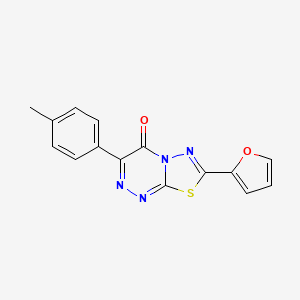 7-(2-furyl)-3-(4-methylphenyl)-4H-[1,3,4]thiadiazolo[2,3-c][1,2,4]triazin-4-one