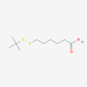 molecular formula C10H20O2S2 B14083280 6-(tert-Butyldithio)hexanoic acid 