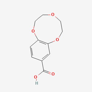 molecular formula C11H12O5 B14083285 2,3,5,6-Tetrahydrobenzo[b][1,4,7]trioxonine-9-carboxylic acid 