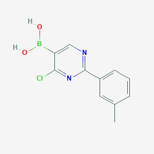 (4-Chloro-2-(m-tolyl)pyrimidin-5-yl)boronic acid