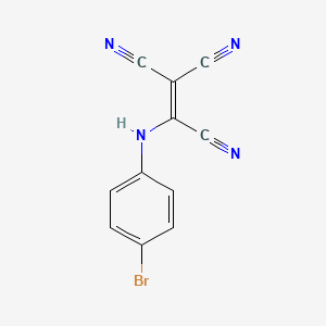 molecular formula C11H5BrN4 B14083295 Ethenetricarbonitrile, [(4-bromophenyl)amino]- CAS No. 109177-03-9