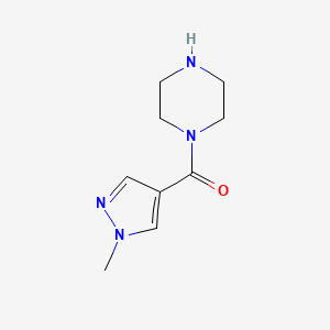 molecular formula C9H14N4O B14083304 (1-methyl-1H-pyrazol-4-yl)(piperazin-1-yl)methanone 