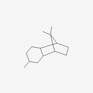 molecular formula C14H24 B14083309 Decahydro-6,9,9-trimethyl-1,4-methanonaphthalene CAS No. 67893-06-5