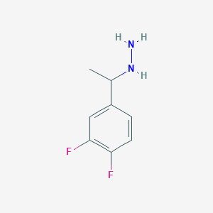 molecular formula C8H10F2N2 B14083310 (1-(3,4-Difluorophenyl)ethyl)hydrazine 