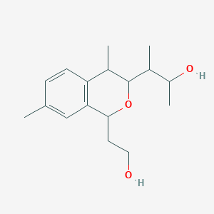 3-[1-(2-hydroxyethyl)-4,7-dimethyl-3,4-dihydro-1H-isochromen-3-yl]butan-2-ol