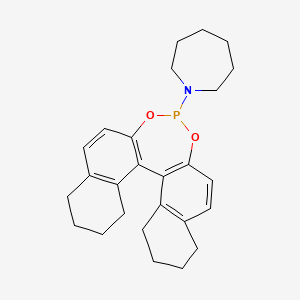 1-(12,14-dioxa-13-phosphapentacyclo[13.8.0.02,11.03,8.018,23]tricosa-1(15),2(11),3(8),9,16,18(23)-hexaen-13-yl)azepane