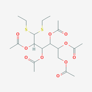 molecular formula C20H32O10S2 B14083358 [2,3,4,5-Tetraacetyloxy-6,6-bis(ethylsulfanyl)hexyl] acetate CAS No. 6935-10-0